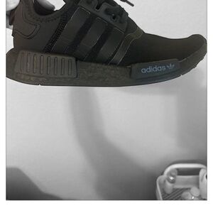 Adidas Black Sneakers with Boost Midsole and Sleek Silhouette